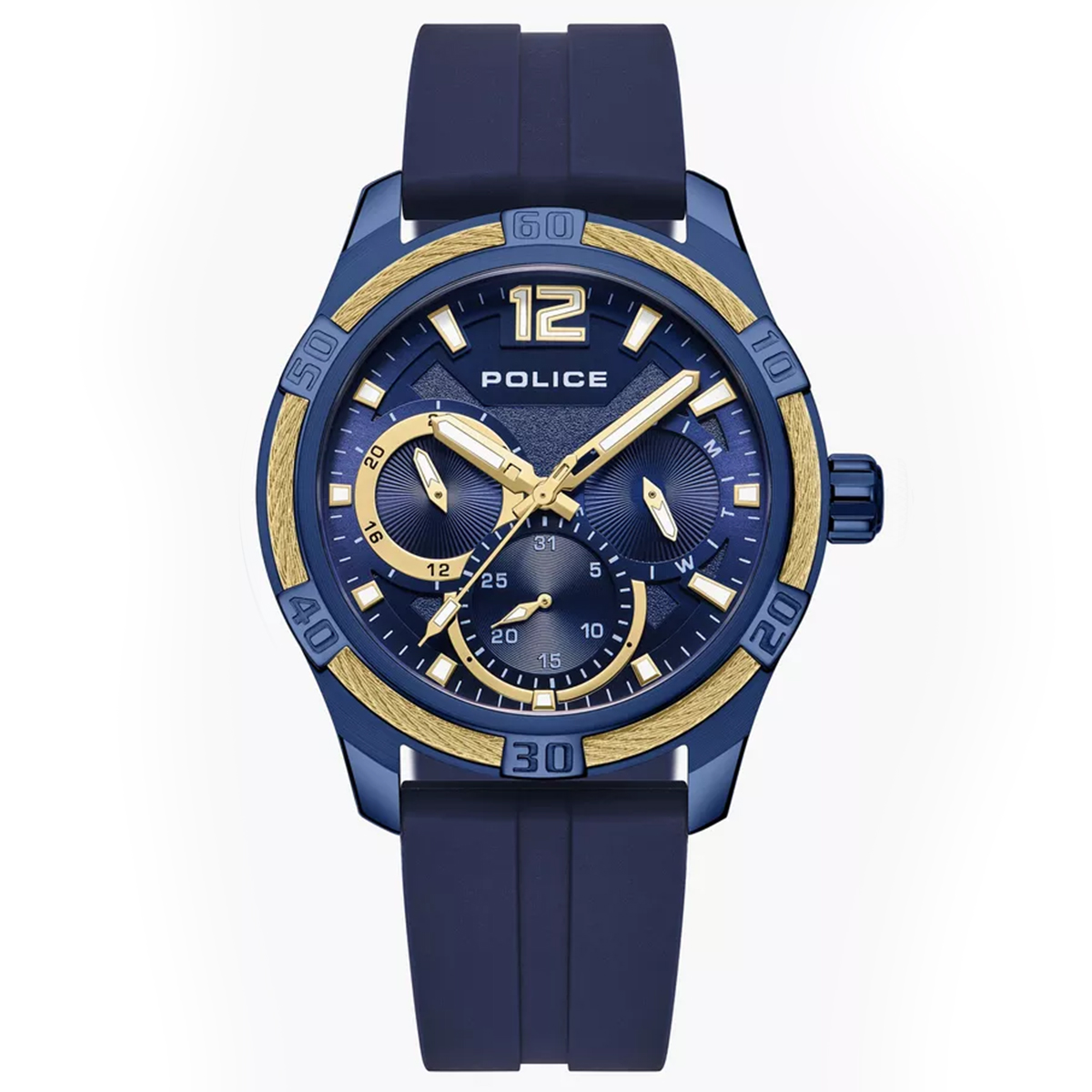 MONTRE POLICE HOMME M.FONCTION SILICONE